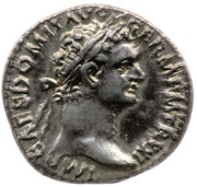 Denarius - Domitian IMP XXII COS XVI CENS P P P; Minerva obverse image
