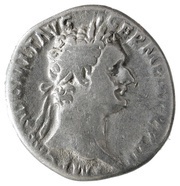 Denarius - Domitian IMP XXII COS XVI CENS P P P; Minerva obverse image