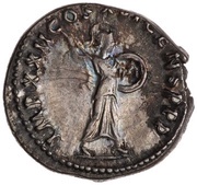Denarius - Domitian IMP XXII COS XVI CENS P P P; Minerva, Rome, 93-94 reverse image