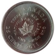 25 Cents - Elizabeth II Ô Canada, Canada, 2011 reverse image