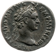 Denarius - Domitian IMP XXII COS XVI CENS P P P; Minerva obverse image