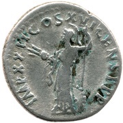Denarius - Domitian IMP XXII COS XVI CENS P P P; Minerva, Rome, 94 reverse image