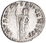 Denarius - Domitian IMP XXII COS XVI CENS P P P; Minerva, Rome, 94 reverse image
