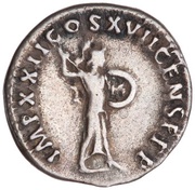 Denarius - Domitian IMP XXII COS XVII CENS P P P; Minerva, Rome, 95 reverse image