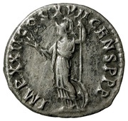 Denarius - Domitian IMP XXII COS XVII CENS P P P; Minerva, Rome, 95 reverse image