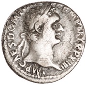 Denarius - Domitian IMP XXII COS XVII CENS P P P; Minerva obverse image