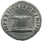 Denarius - Domitian IMP XXII COS XVII CENS P P P, Rome, 95-96 reverse image