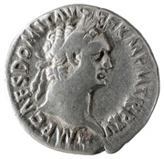 Denarius - Domitian IMP XXII COS XVII CENS P P P; Minerva obverse image