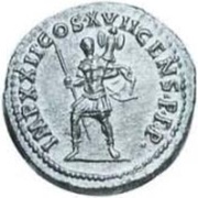 Denarius - Domitian IMP XXII COS XVII CENS P P P, Rome, 95-96 reverse image