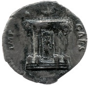 Denarius - Domitian IMP CAES; Cybele, Rome, 95-96 reverse image
