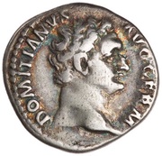 Denarius - Domitian IMP CAES; Minerva obverse image