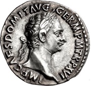 Denarius - Domitian IMP XXII COS XVII CENS P P P; Maia obverse image