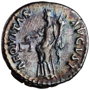 Denarius - Nerva AEQVITAS AVGVST; Aequitas, Rome, 96 reverse image