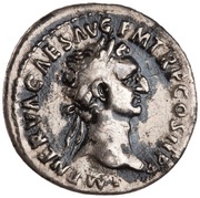 Denarius - Nerva IVSTITIA AVGVST; Justitia obverse image
