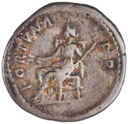 Denarius - Nerva FORTVNA P R; Fortuna, Rome, 97 reverse image