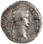 Denarius - Nerva SALVS PVBLICA; Salus obverse image