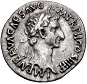Denarius - Nerva FORTVNA P R; Fortuna obverse image