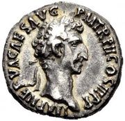 Denarius - Nerva IVSTITIA AVGVST; Justitia obverse image
