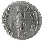 Denarius - Nerva LIBERTAS PVBLICA; Libertas, Rome, 97 reverse image