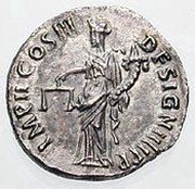 Denarius - Nerva IMP II COS III DESIGN IIII P P; Aequitas, Rome, 97 reverse image