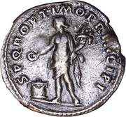 Denarius - Trajan S P Q R OPTIMO PRINCIPI; Victory, Rome, 98-117 reverse image
