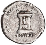 Denarius - Plotina CAES AVG GERMA DAC COS VI P P ARA PVDIC; Pudicitia, Rome, 98-117 reverse image