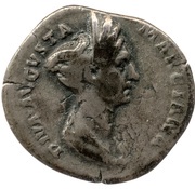Denarius - Ulpia Marciana EX SENATVS CONSVLTO; Vesta obverse image