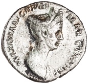 Denarius - Matidia and Sabina PIETAS AVGVST obverse image