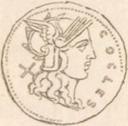 Denarius IMP CAES TRAIAN AVG GER DAC P P REST ROMA; Roma, Castor, and Pollux obverse image