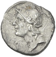 Denarius IMP CAES TRAIAN AVG GER DAC P P REST Q THERM M F; Roma obverse image