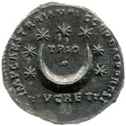 Denarius IMP CAES TRAIAN AVG GER DAC P P REST L LVCRETI TRIO; Sol, Rome, 98-117 reverse image