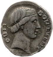 Denarius IMP CAES TRAIAN AVG GER DAC P P REST PVTEAL SCRIBON; Bonus Eventus obverse image