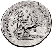 Denarius - Sulla IMP CAES TRAIAN AVG GER DAC P P REST FAVSTVS; Diana, Rome, 98-117 reverse image