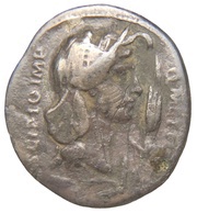 Denarius IMP CAES TRAIAN AVG GER DAC P P REST EPPIVS LEG F C; Africa and Hercules obverse image