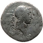 Denarius IMP CAES TRAIAN AVG GER DAC P P REST L VALERIVS; Apollo and Valeria Luperca obverse image