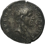 Denarius - Lucius Servius Sulpicius Rufus IMP CAES TRAIAN AVG GER DAC P P REST; Castor and Pollux obverse image
