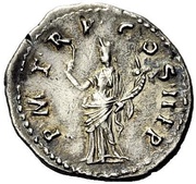 Denarius - Trajan P M TR P COS II P P; Felicitas, Rome, 98-99 reverse image