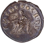 Denarius - Trajan P M TR P COS II P P; Germania, Rome, 98-99 reverse image