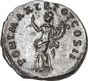 Denarius - Trajan PONT MAX TR POT COS II; Pax and Victory, Rome, 98-99 reverse image