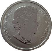 25 Cents 75th Anniversary of the Canadian Broadcasting Corporation obverse image
