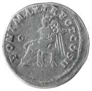 Denarius - Trajan PONT MAX TR POT COS II; Victory, Rome, 98-99 reverse image