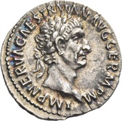 Denarius - Trajan TR P COS II P P; Pax obverse image