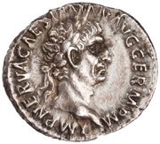 Denarius - Trajan TR P COS II P P; Pax obverse image