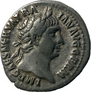 Denarius - Trajan P M TR P COS III P P; Pax obverse image