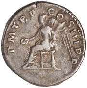 Denarius - Trajan P M TR P COS III P P; Victory, Rome, 100 reverse image