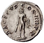 Denarius - Trajan DACICVS COS IIII P P; Hercules, Rome, 101-102 reverse image