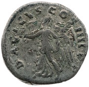 Denarius - Trajan DACICVS COS IIII P P; Victory, Rome, 101-102 reverse image