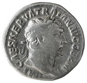 Denarius - Trajan P M TR P COS IIII P P; Mars obverse image
