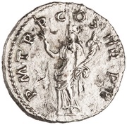 Denarius - Trajan P M TR P COS IIII P P; Pax, Rome, 101-102 reverse image