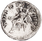 Denarius - Trajan P M TR P COS IIII P P; Victory, Rome, 101-102 reverse image